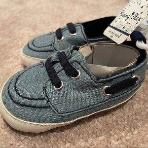 Rising Star Baby Boy’s Chambray Shoes Size 2